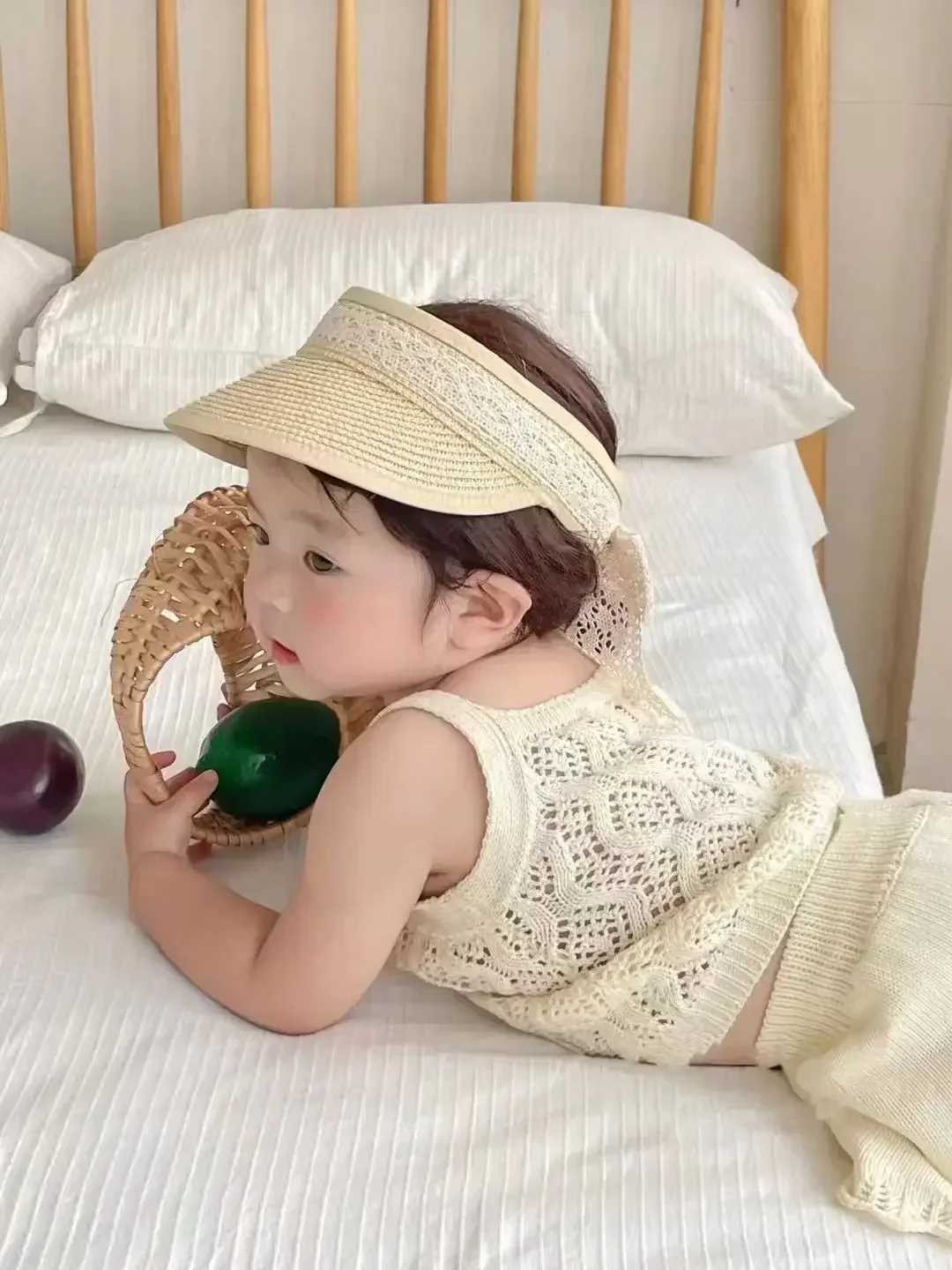 Girls summer clothing set girls tank top solid color clothing+girls childrens clothing short clothingXJ250410