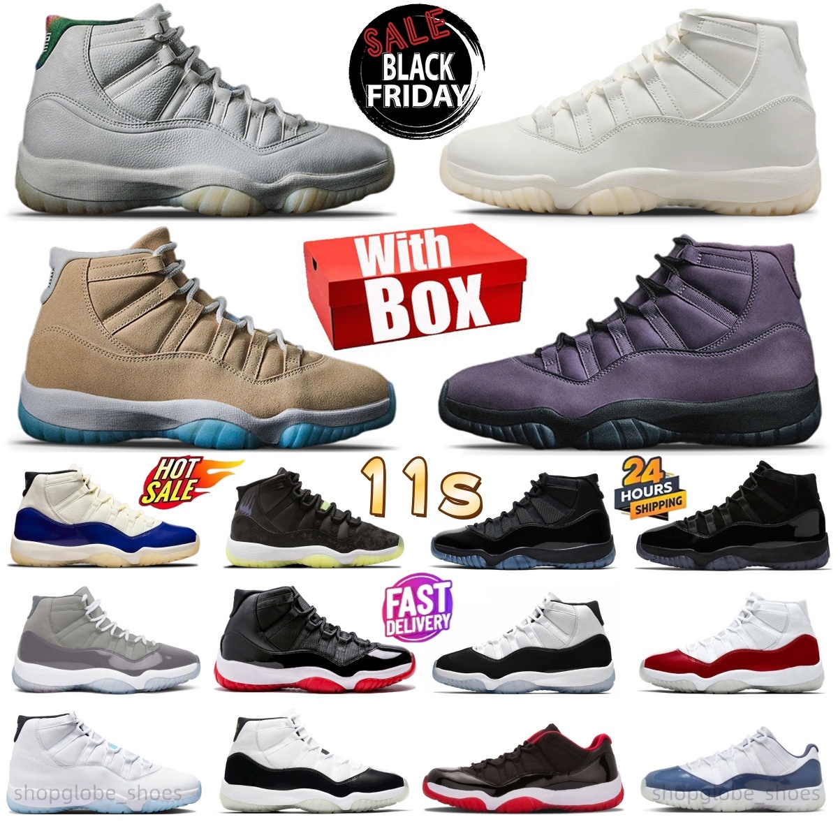 11s Designer Basketball Shoes 11 Atlanta Houston Mojave Pearl Gamma Cap and Gown Inner Beast Rare low Bred University Blue Legend Blue men women Trainers Sneakers