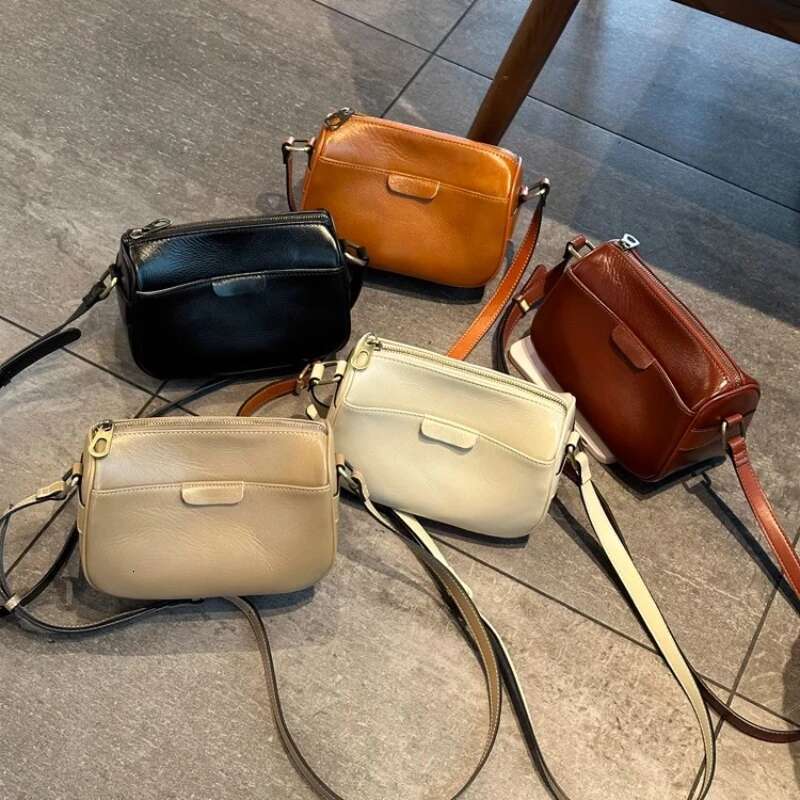 Real Cow Leather Ladies Crossbody 2023 New Women's High Quality Handbag Small Commuter Shoulder Bag Easy To Match