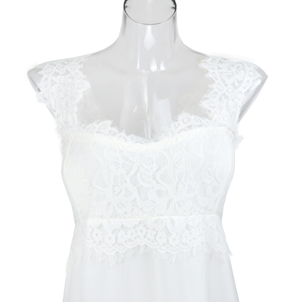 Sexy Lace Splice Grounded Long Dress Girl