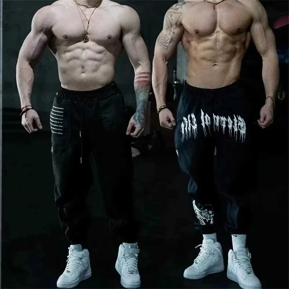 New Mens Eternal Life Sports Pants Gym Fitness Sports Pants Fitness Athletes Exercise Trouser Mens Cotton Running PantsXJ250410