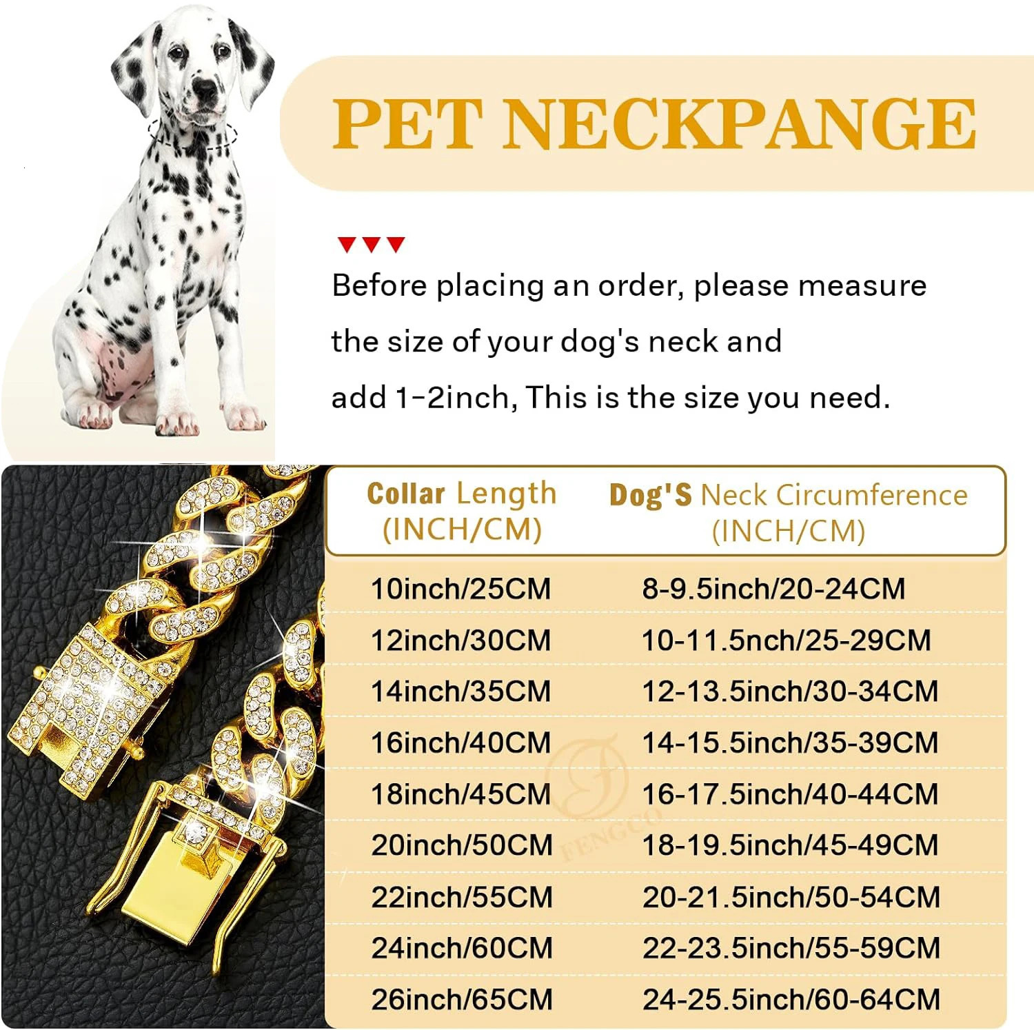 Dog Chain Collar y Gold Pet Metal For Small Medium Large Dogs Cats Jewelry Necklace Accessorie 251110