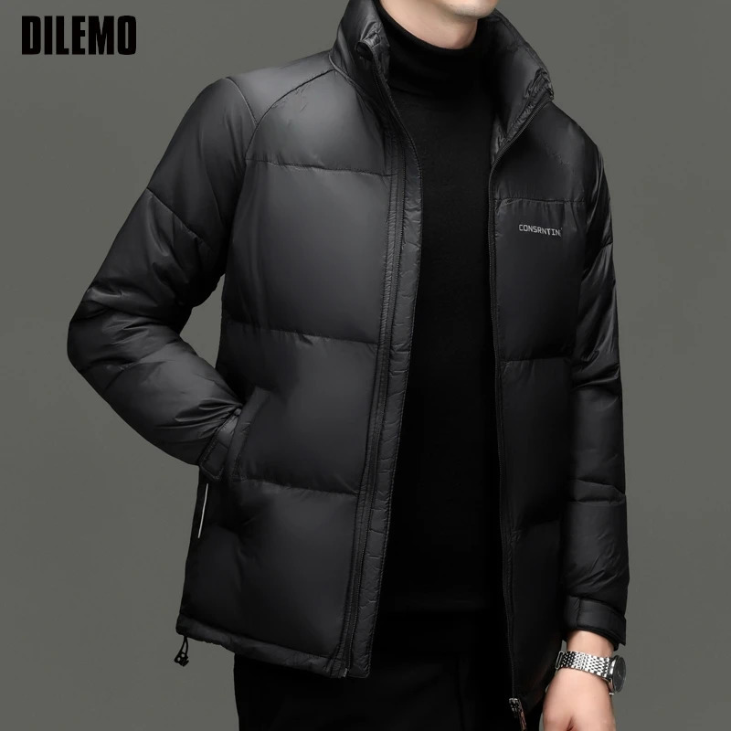 Top Grade er Men Parka Jacket Casual Fashion Hooded Puffer Coat Cropped Windbreaker Quilted Mens Clothes 251106