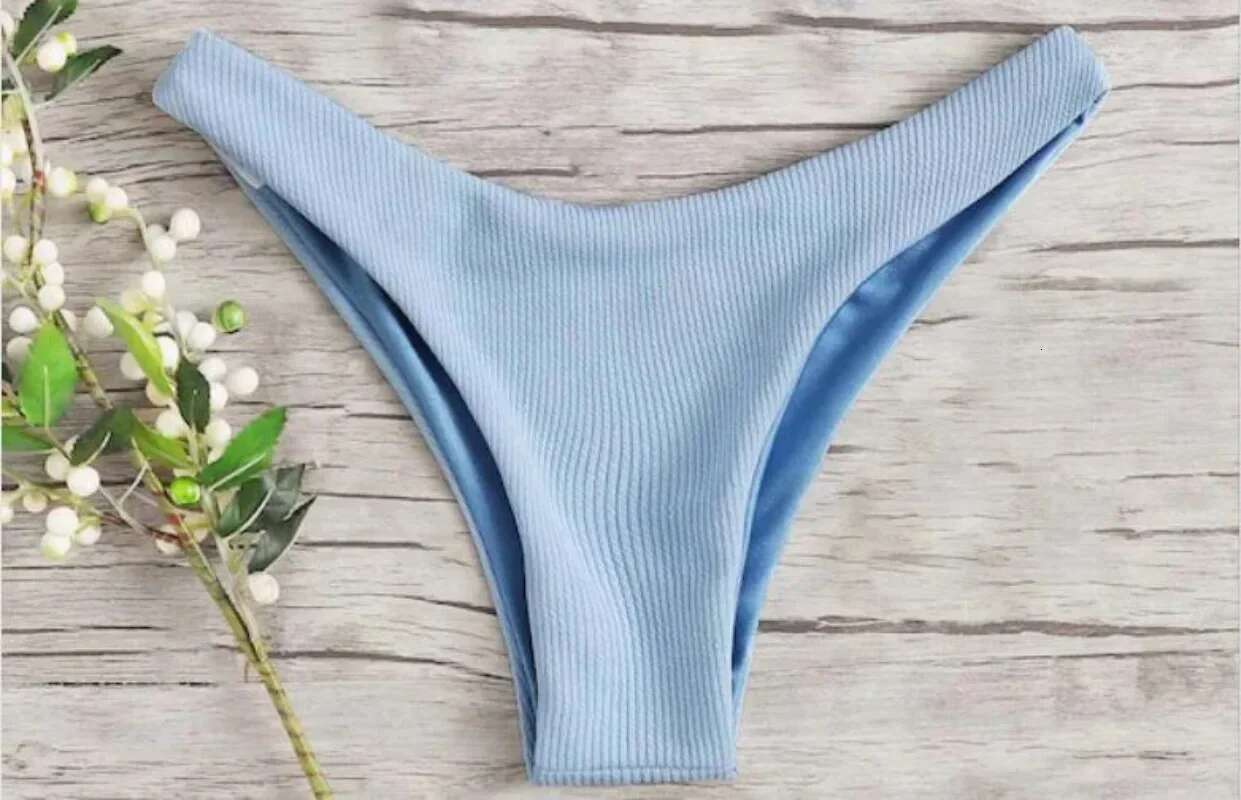 New Tube Top Bow Split Women Swimming Low Waist Bottoms Panties Ladies Sexy Bikini Bandage Shorts Bottom Swimsuit