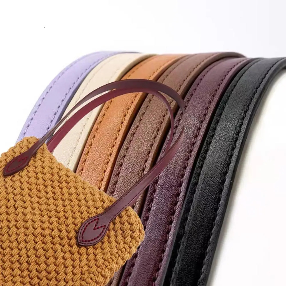 1 Pair PU Leather Shoulder Bag Strap Girls Bag Belt Bag Handle DIY Replacement Handle Bag Accessories Handbag Handle Straps 251110