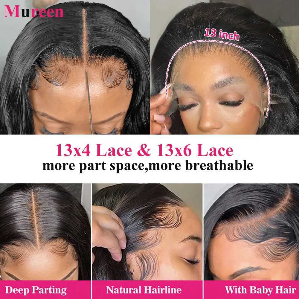 250 Density Bob Wig Human Hair 13x4 HD Lace Front Wigs Human Hair Glueless Straight Lace Frontal Human Hair Wigs for WomenT251111