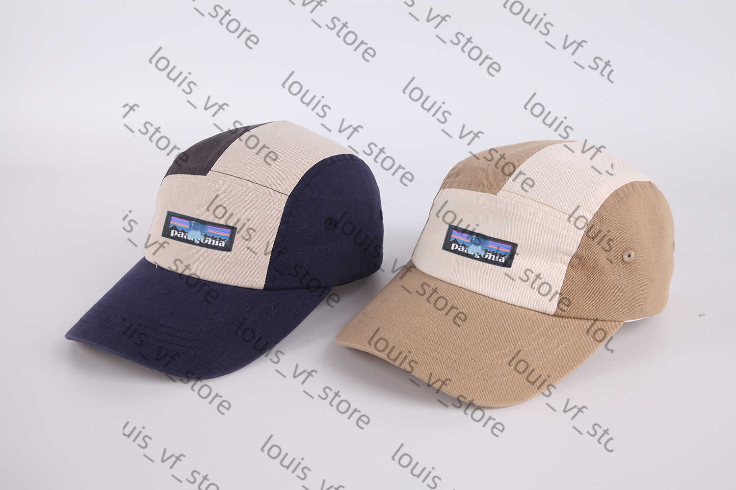 Soft Top Color Blocked Curved Washed Cotton Baseball Cap for Men Breathable Summer Sun Protection Truck Hat H250411