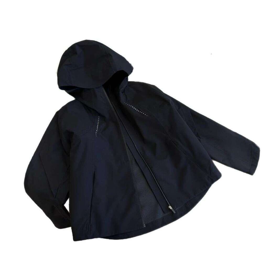 Designer Clothing LU Home Same Waterproof Sports Windproof Hooded Short Rainproof Outdoor Rain Jacket For Women