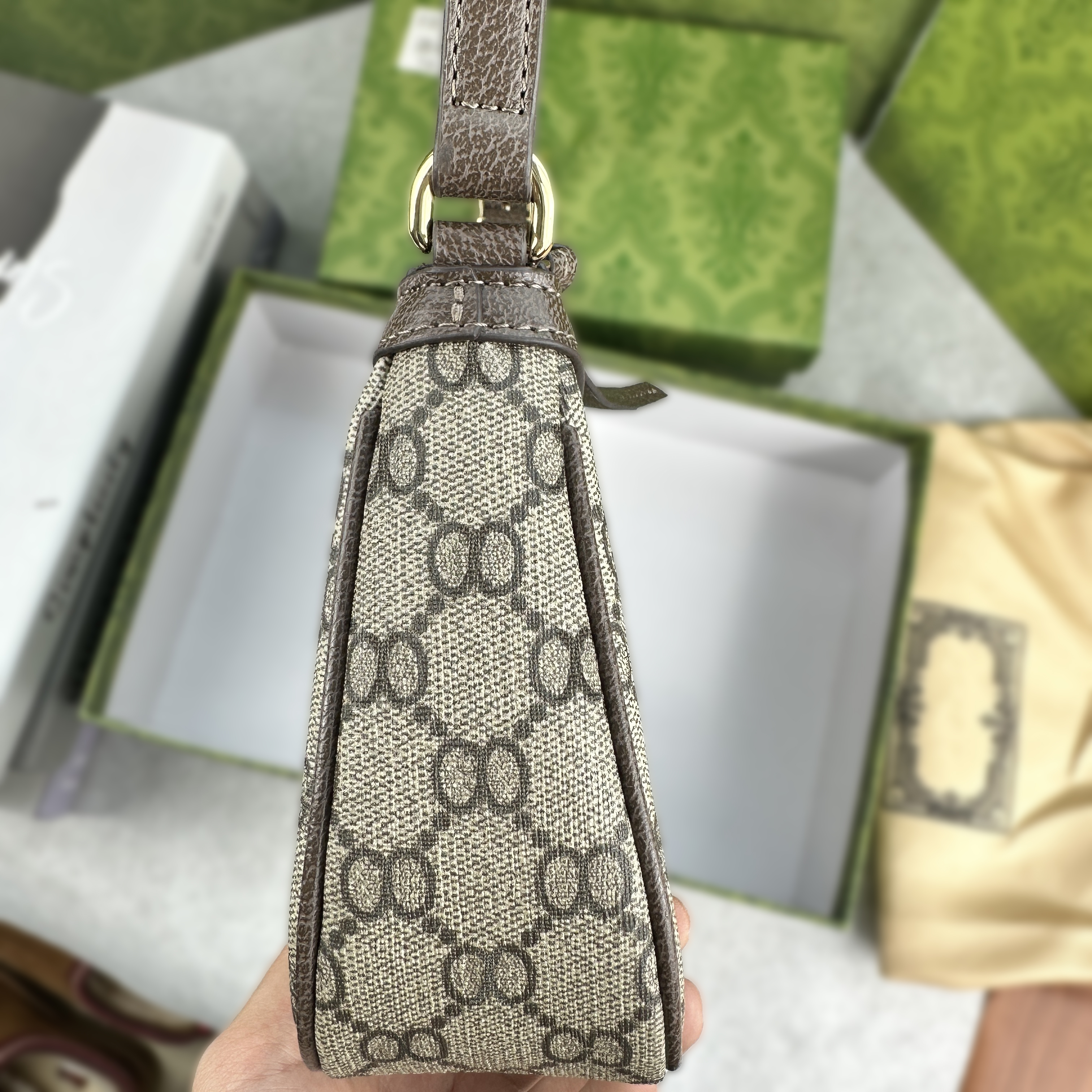 Ophidia Designer Classic Brown Wallet bag Date Code Handbag Purse Shoulder Printing Cross body Messenger s Designers Mini Armpit Bag Beach designer ba