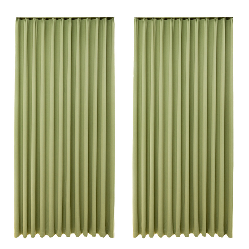 T0020 new curtain fallen leaves jacquard fabric blackout light milk tea color curtains living room bedroom curtains finished products