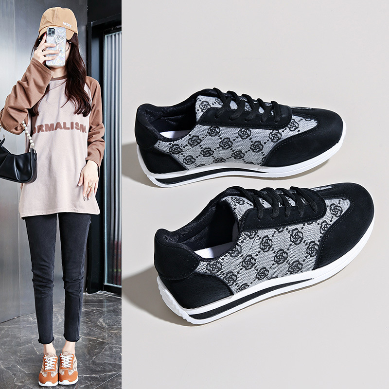 Shoes women spring and summer new fashion running shoes comfortable breathable all sports leisure large size shoes 2025