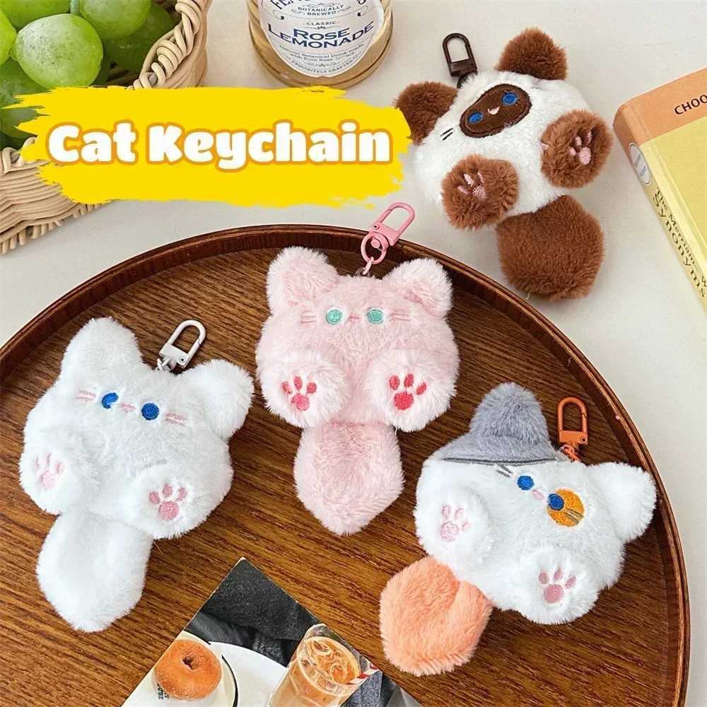 Kavay keychain cute plush cat doll pendant keychain girl backpack filled keychain soft toy couple packaging decoration gift W250411