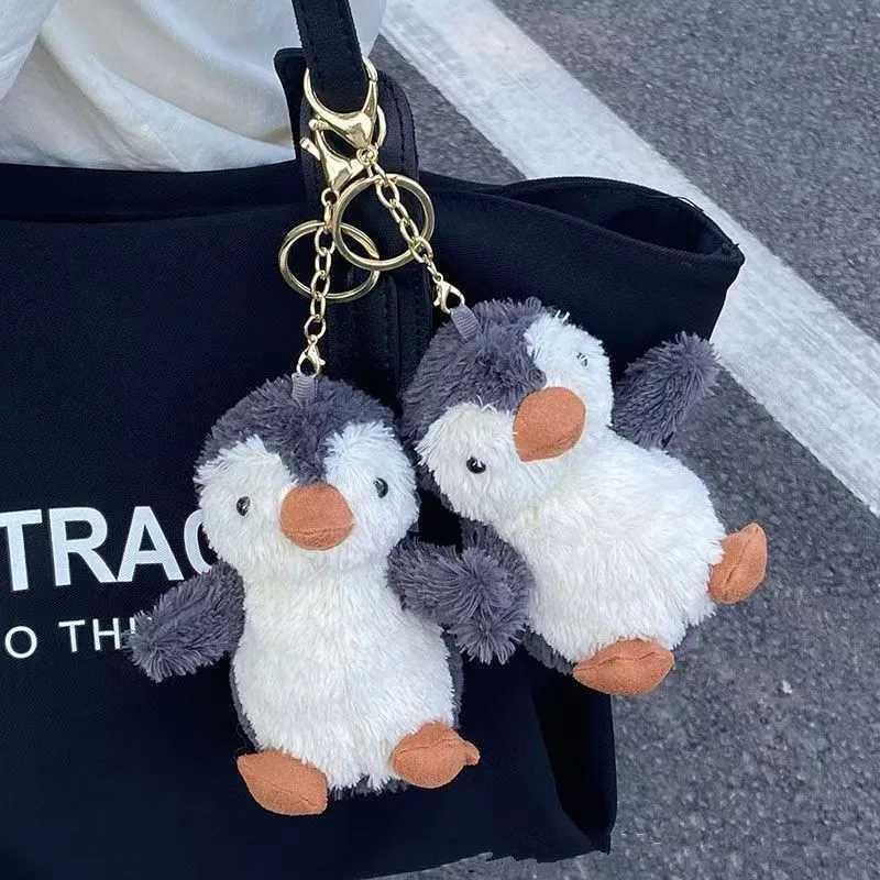 New Jelly Cat Peanut Penguin Bag Decorative Plush Toy Gift Keychain Cute Doll Pendant Cute Penguin Doll Holiday Birthday Gift W250411