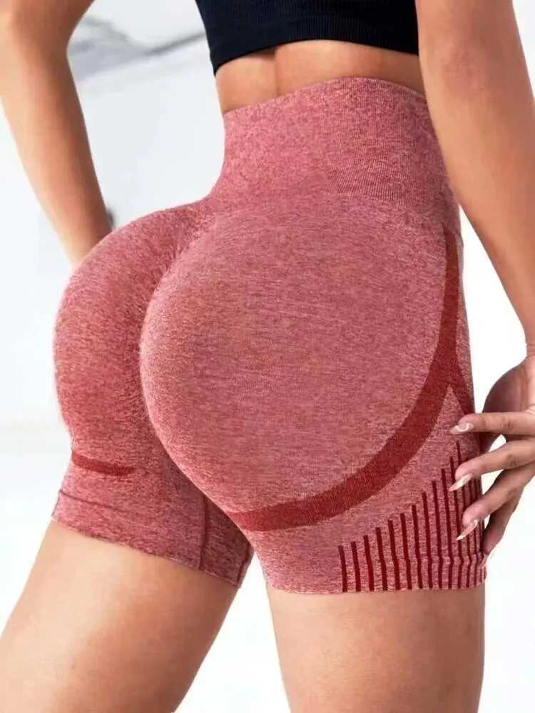 Womens yoga shorts high waisted exercise shorts fitness yoga weightlifting hip fitness womens yoga gym running shorts sportswearW250411