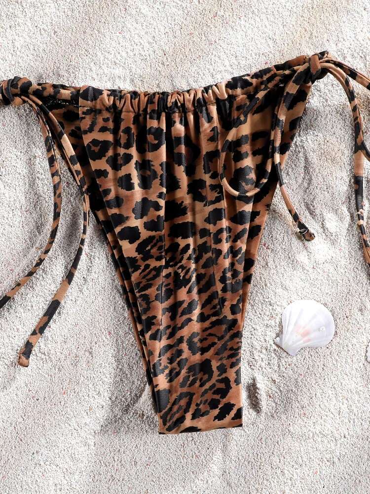 Leopard Bikinis Set Push up Swimsuit Women's Swimwear 2025 Low Waist Women Bathing Suit Sexy Folds Summer High Cut Bikini