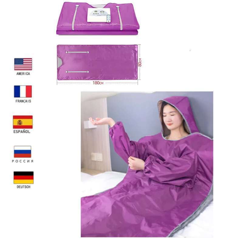 With Hand Sleeve Design Style 2 Zone Thermal Sauna Blanket Body Shaper For Weight Loss And Fiess