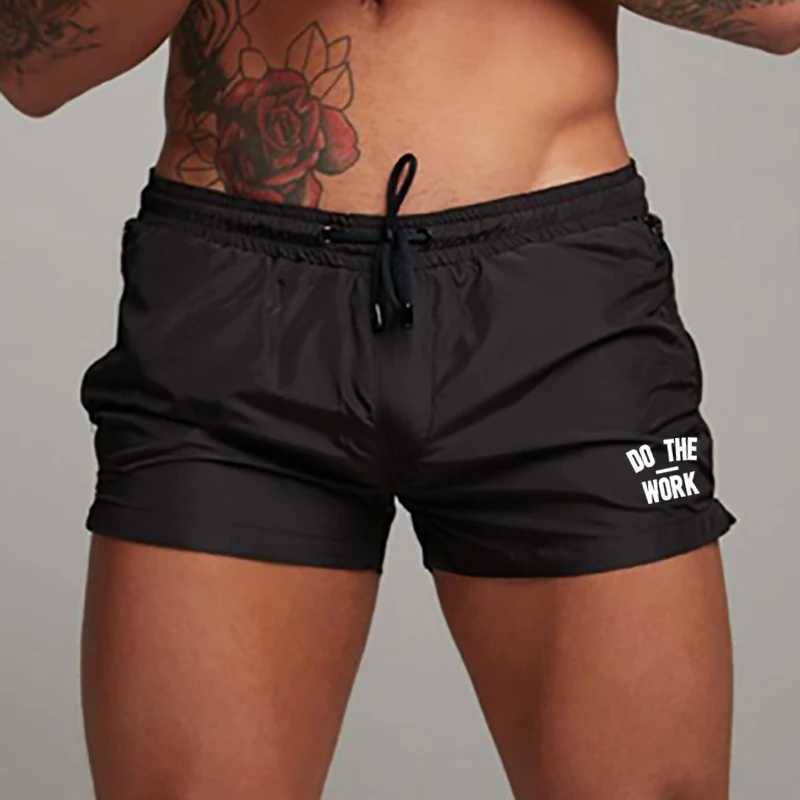 Mens swimwear swimming shorts summer casual beach board shorts mens quick dry running surfing fitness gym shorts zipper pocketW250410