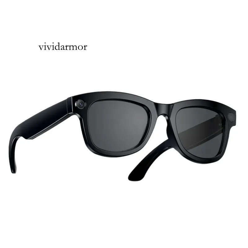 2025 New Camera Smart Music Sunglasses Earphones Wireless Bluetooth Headset HIFI Sound Headphone Driving Glasses Hands-Free Call