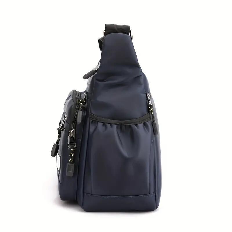 portable unisex sports pink durable outdoor travel crossbody cycling light shoulder nylon bag with zipper ddmynov