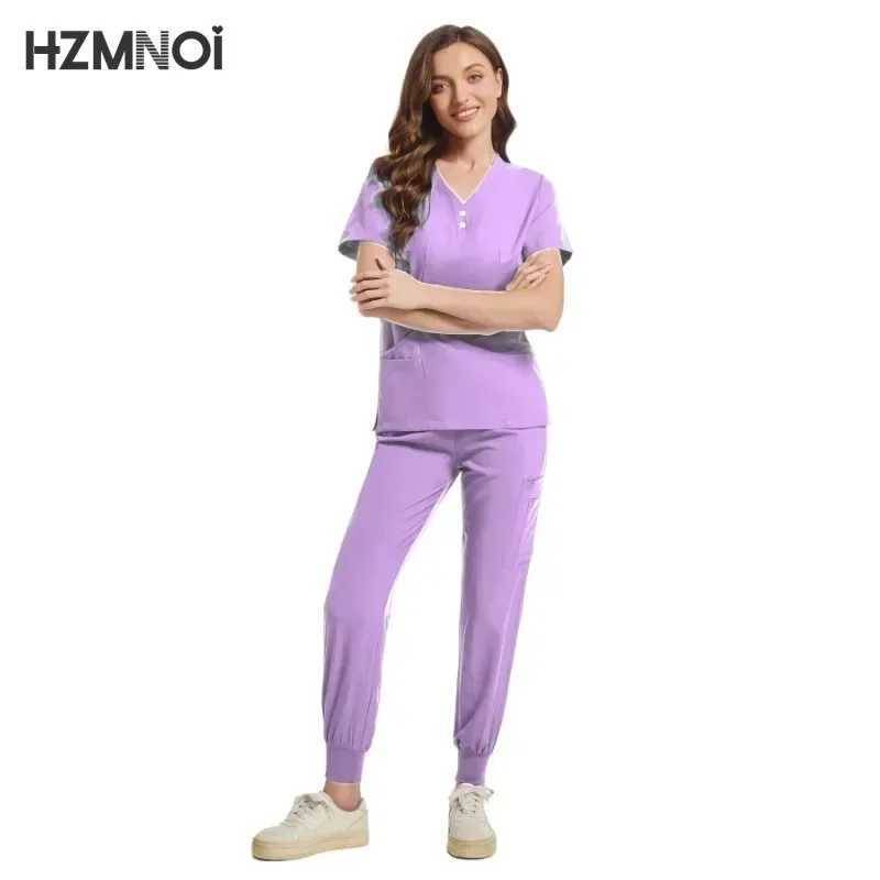 Scrub Hospital Uniform Medical Top Pants Nurse Uniform High Fashion Uniforms Nursing Scrubs Set Hot Sell Surgical Gowns X250410