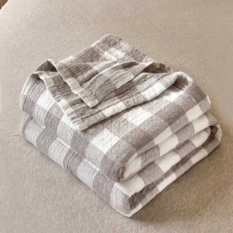 2025 Japanese-style cotton washed cotton towel quilt three-layer gauze thin summer cool quilt office nap blanket sofa blanket C251111