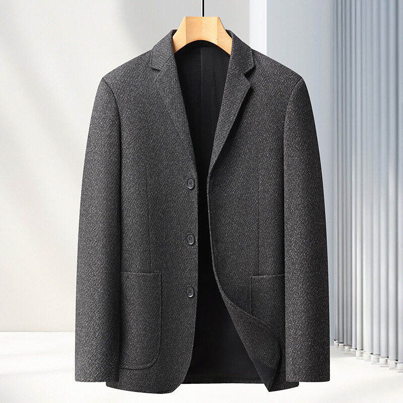H669 New middle-aged men's business casual suits men's slim fit