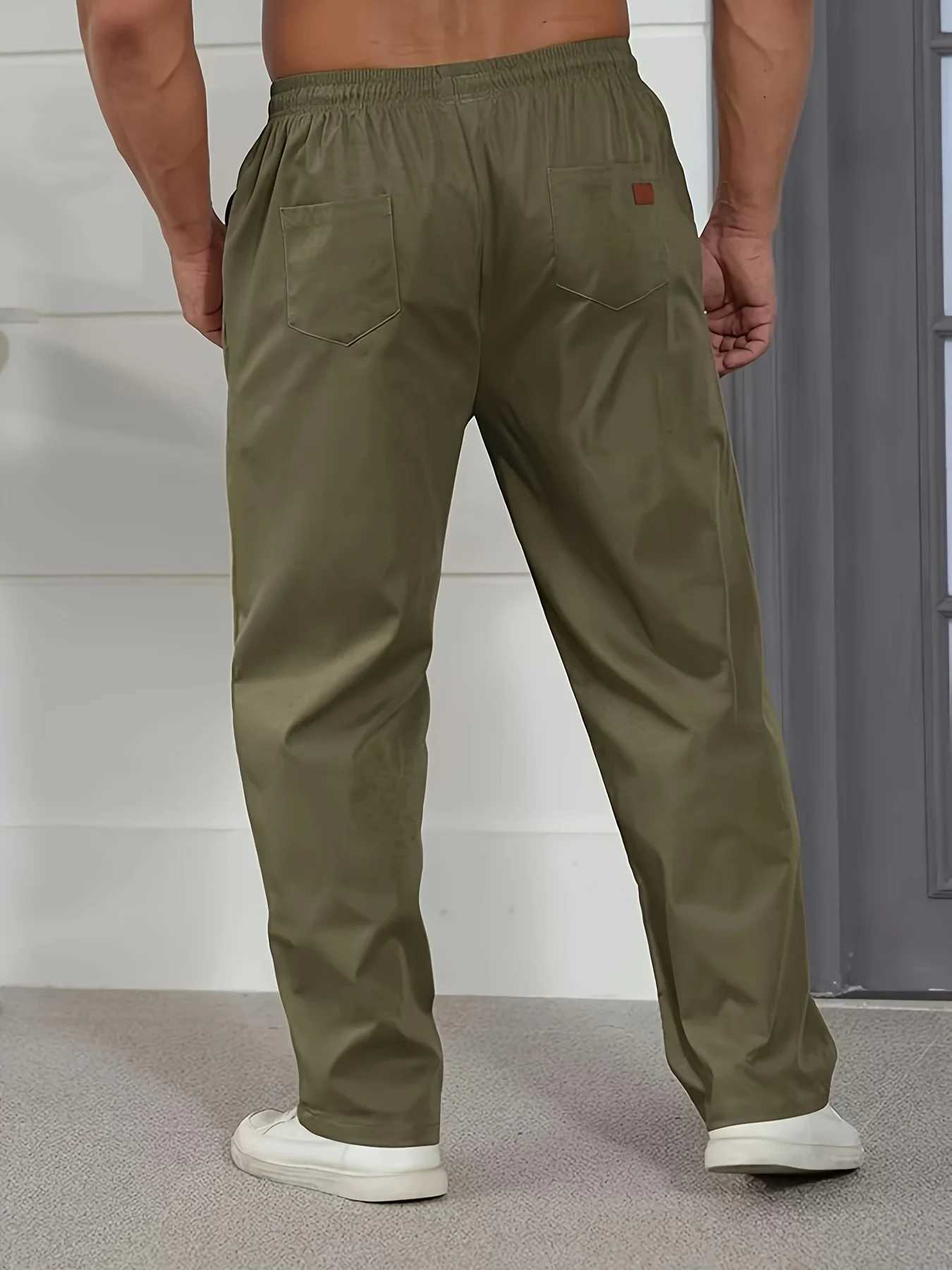 Mens casual jogging pants for relaxation suitable for cargo pants drag and drop sports pants hiking outdoor diagonal sports pantsXJ250410