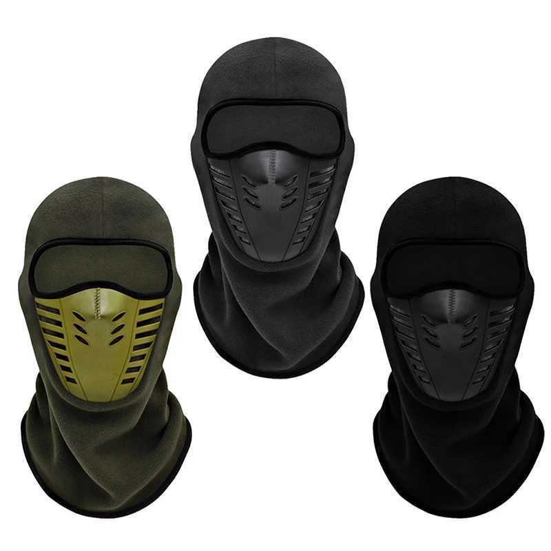 1Pieces Outdoor Cycling Mask Fleece Thermal Face Mask Men Warm Motocycle Riding Motobike Biker Winter Mountaineering Scarf S251110