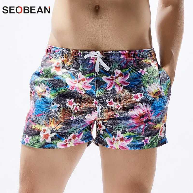 SEOBEAN brand color mens board shorts mens casual summer beach shorts menW250410