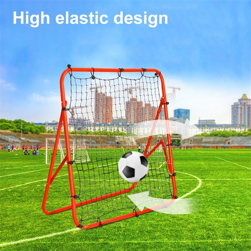 Soccer Rebounder Adjustable Rebound Net Portable Soccer Kickback Training Equipment for Lacrosse Softball Football 250410
