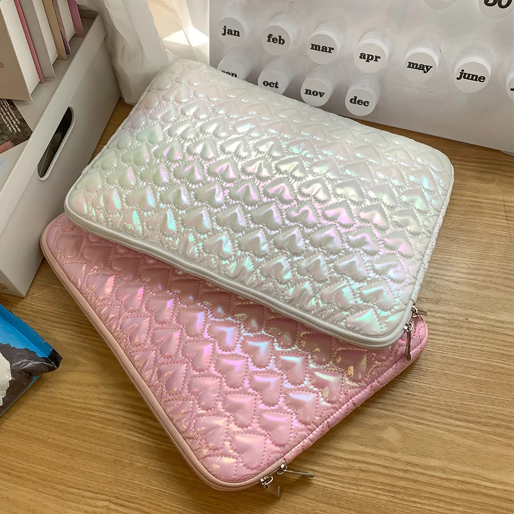 Preppy Laptop Sleeve Case Bag Within 15 Inch Protective Puffy Laptop Sleeve Protective Notebook Computer Sleeve for iPad 250407