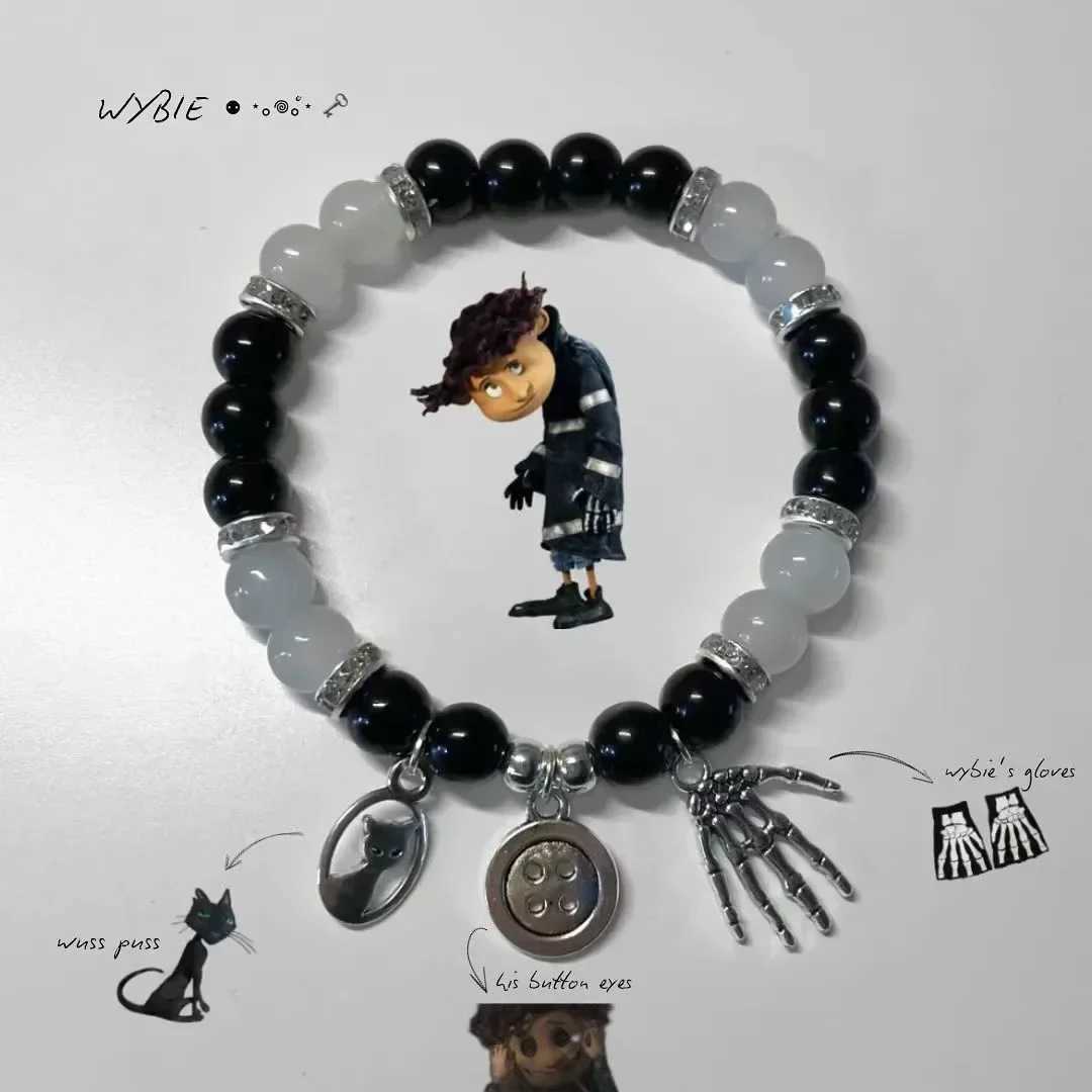 NEW Coraline and Wybie Matching Se bracelet Y2k handmade!!C250410