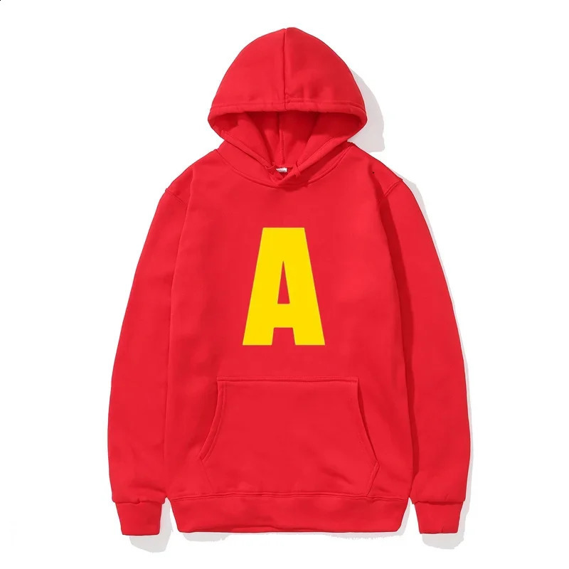 Fashion Unisex Casual Sportswear Womens Hoody Alvin Chipmunk Halloween Costume Pullover 250314