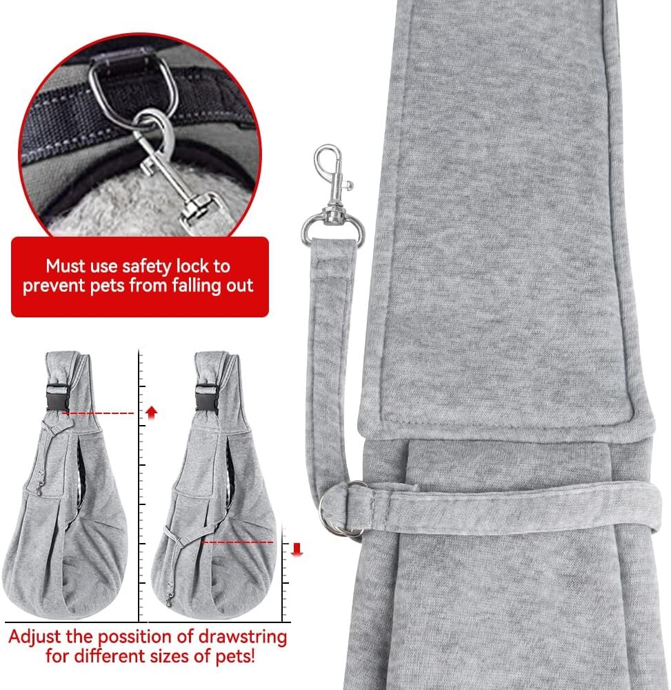 dog strap strap adjustable strap dog strap suitable for small dogs pet cats dog strap wallet with front zipper pocket safety belt machine washable sta