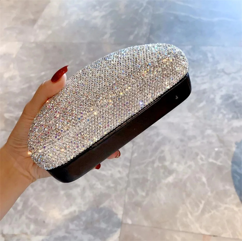 Shining Rhinestone Womens Sunglasses Box Diamond Glasses Box Hard Glasses Box Travel Bag Glasses Accessories 250409