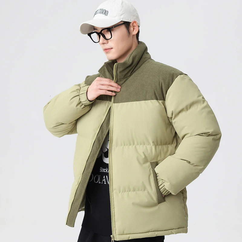 Mens Outdoor Sports and Leisure Windproof Breathable Warm Cotton Clothing Winter Fashion Trend Versatile Couple Warm Jacket 251106