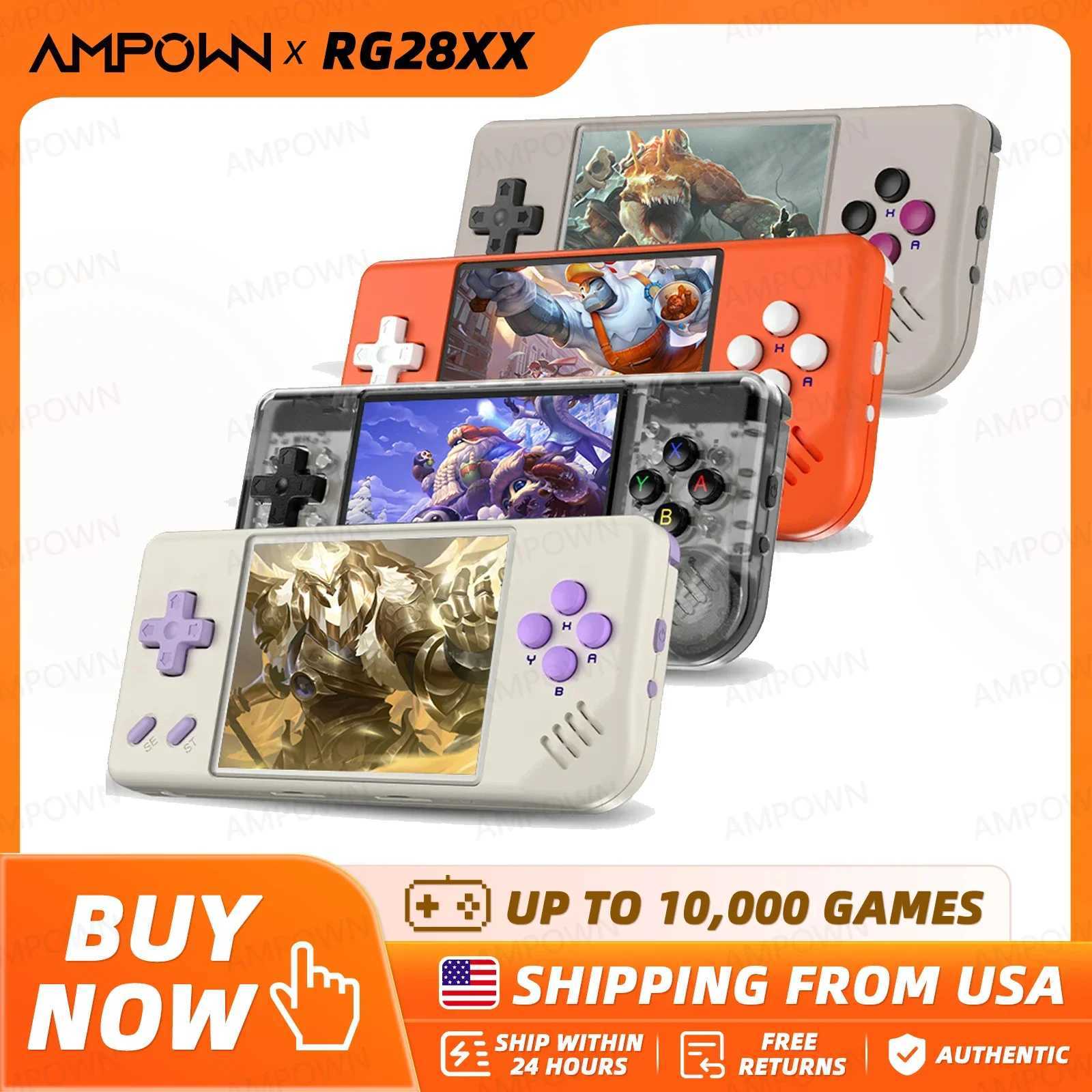 ANBERNIC RG28XX Handheld Game Console 283 I Screen HDMI Output Portable Video Player Ebook Reader Game Player Gift Mini A30M251111
