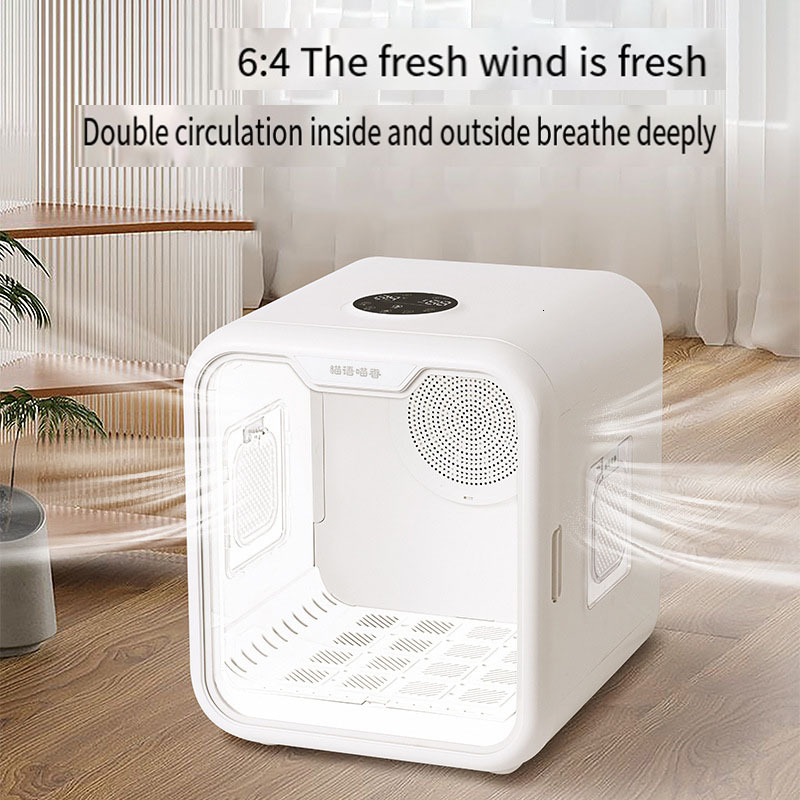 Pet dryer Cat dryer with automatic household small dog bath drying pet hair drying box