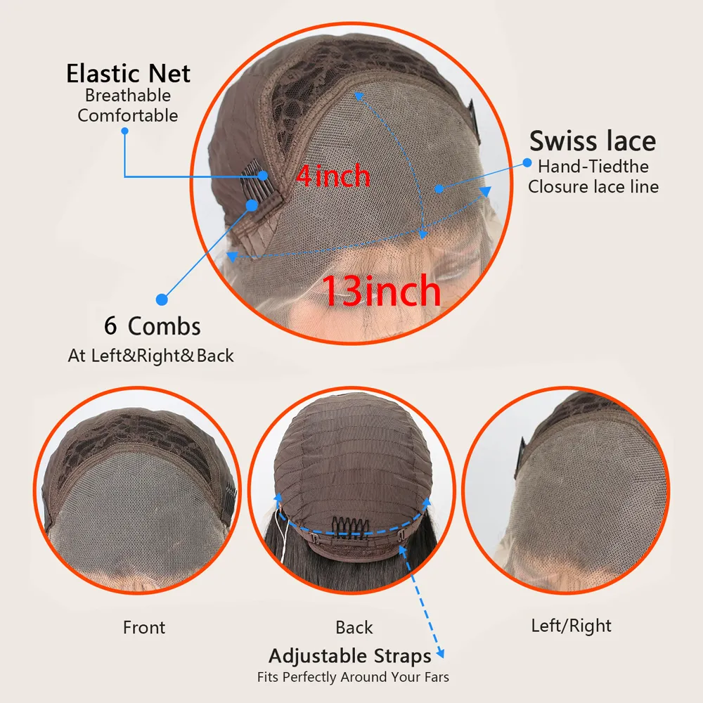 14-26 inch loose deep wavelace front wig Simulation human hair glueless wig women's wig cover black 13x4 lace front wig transparent high definiti