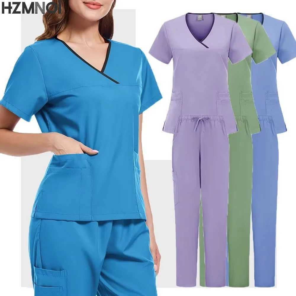 Unisex Medical Uniforms Hospital Surgical Uniforms Nurse Scrubs Jumpsuit Nursing Accessories Dental Clinic Beauty Sn Workwear X250410