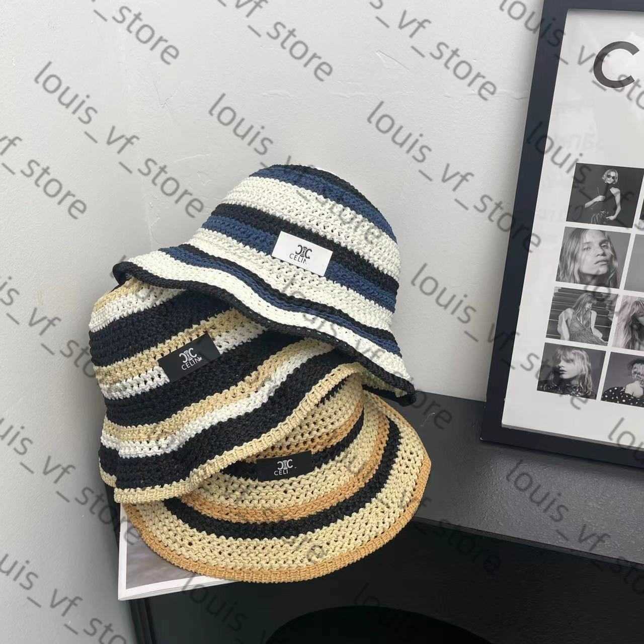 Hat Hollow and Breathable Showcasing Face Small Outdoor Outing Bucket Fashionable Contrasting Color Sun Shading Protection H250411