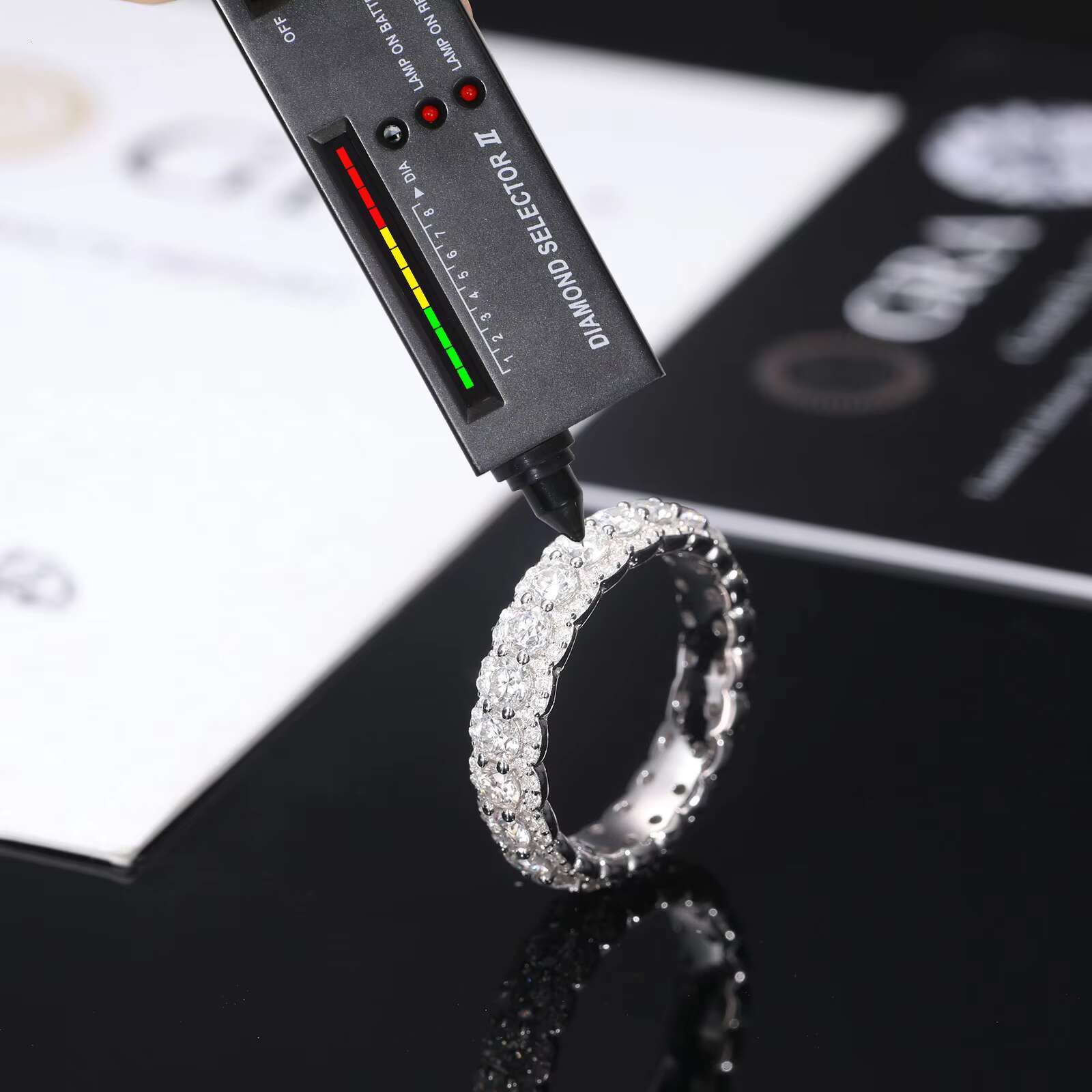 D Color Moissanite Diamonds Eternity Band 925 Sterling Silver Ring Eternal Diamond Wedding Band Jewelry
