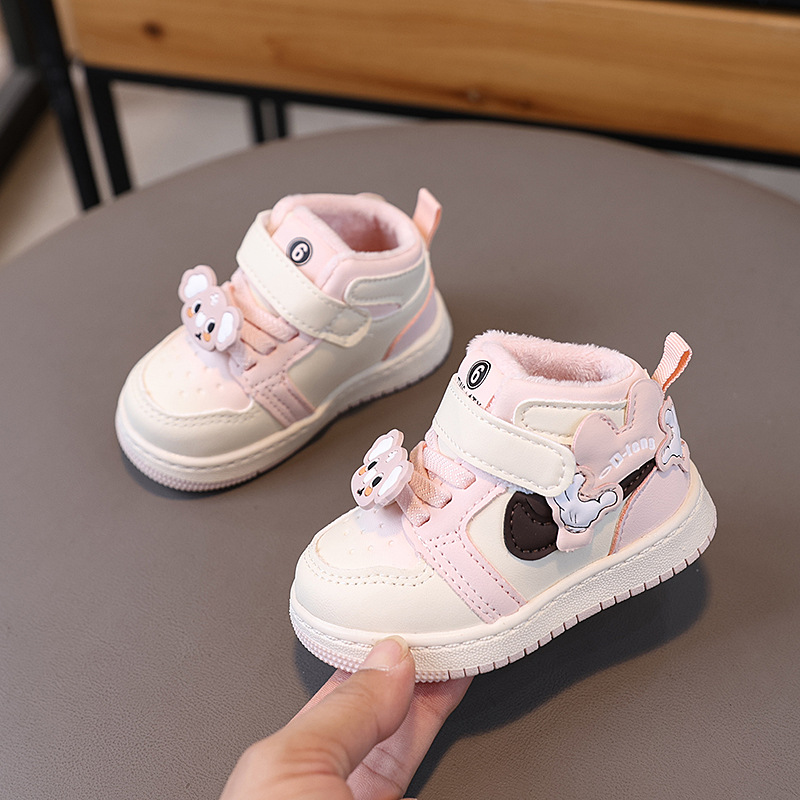 Winter Toddler Shoes New Boys Girl Sports Shoes Infant Baby Plush Cartoon Cute Anti Slip Comfortable Kidszworld Kids Skateboard Shoes Sneakers Sizes 1