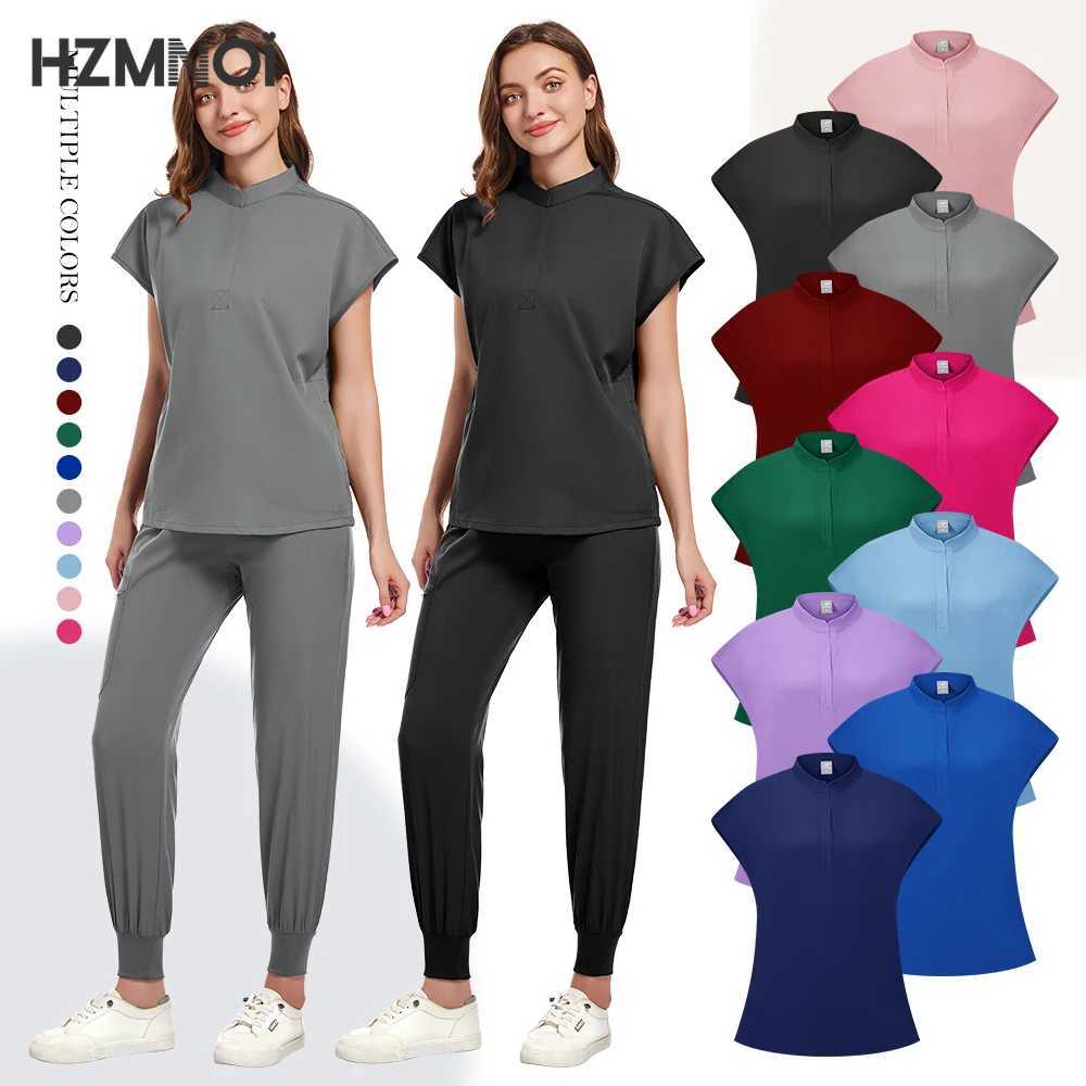 High Quty Medical Women Scrubs Sets Hospital Surgery Dental Clinic Beauty Spa Sn Lab Workwear Clothes Nurses Accessories X250410
