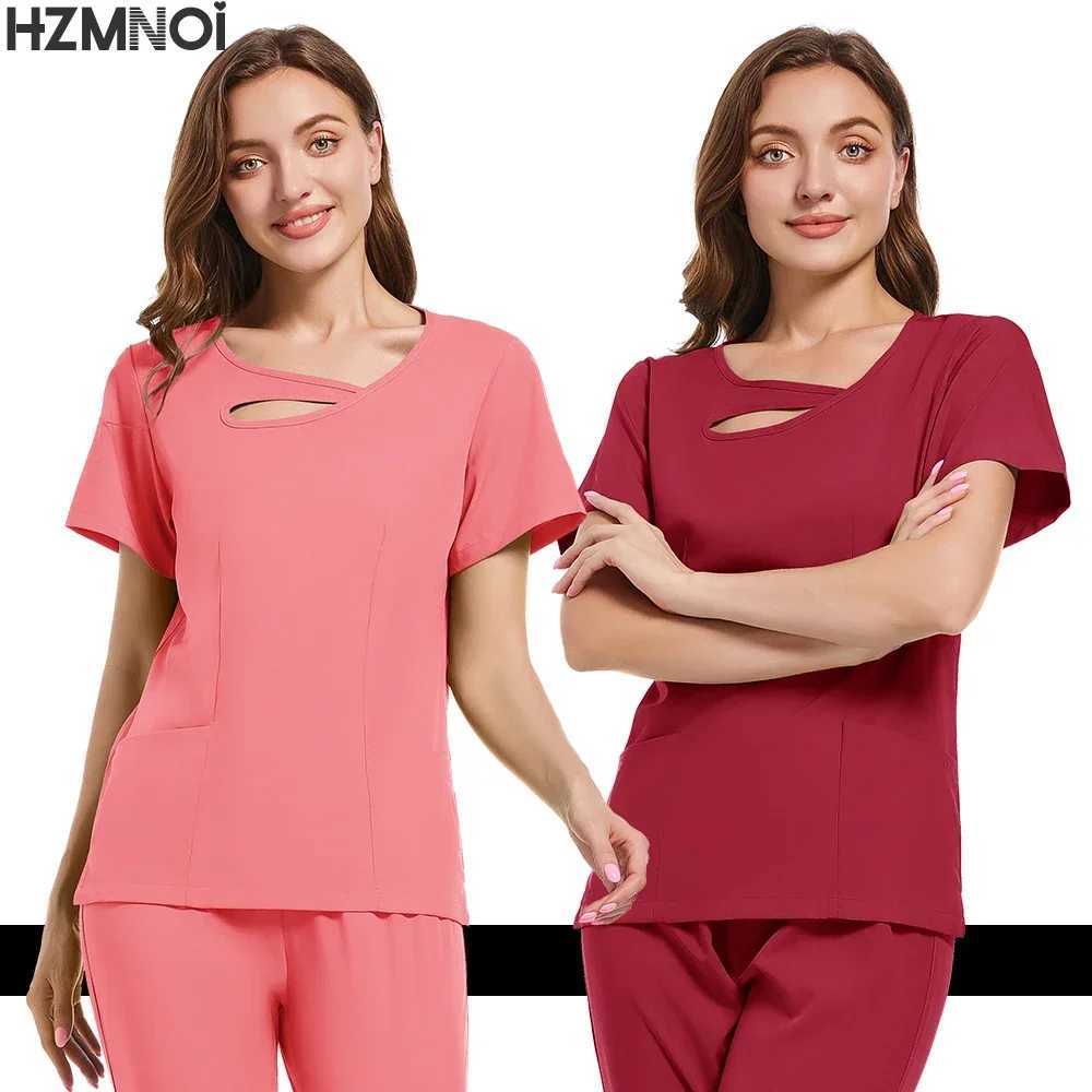 New Nurses Accessories Women Medical Uniforms Hospital Doctor Scrubs Sets Dental Clinic Beauty Sn Spa Pet Workwear Clothes X250410