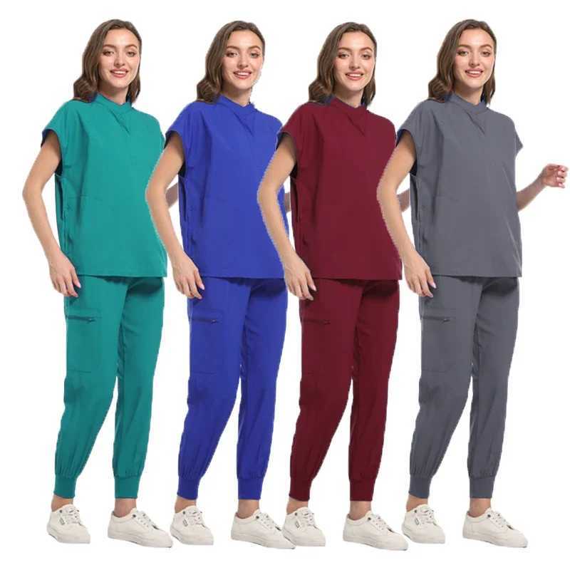 Medical Uniform Womens Shampoo Set Nurse Work Clothes Beauty Sn Spa Work Clothes Surgical Clothes Laboratory Hospital Overall X250410