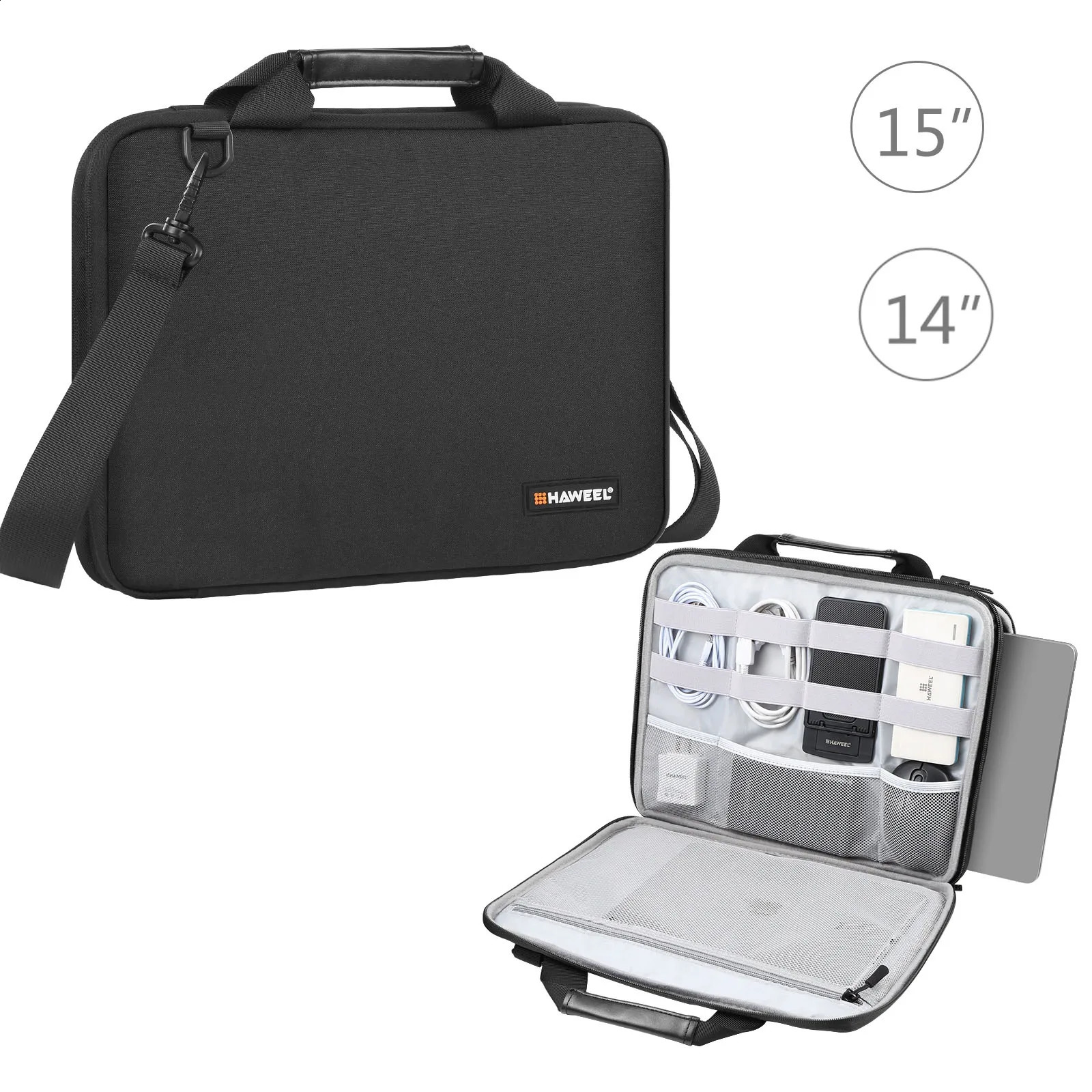 HAWEEL 13.0 inch -16.0 inch Briefcase Crossbody Laptop Bag For / Thinkpad / ASUS / HP Other Laptop Bag250403