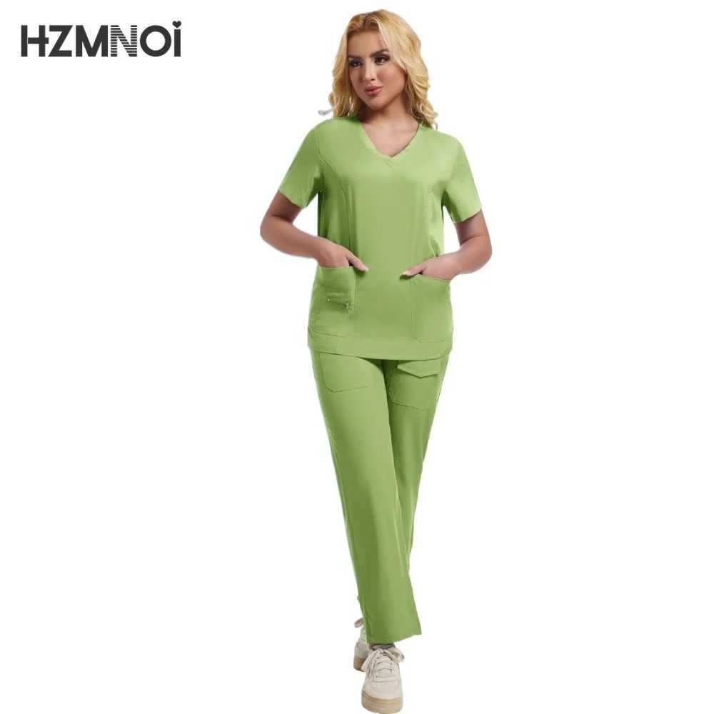 Multicolor Medical Uniforms Women Hospital Surgical Nurse Scrubs Set Nurses Accessories Dental Clinic Beauty Sn Soft Workwear X250410