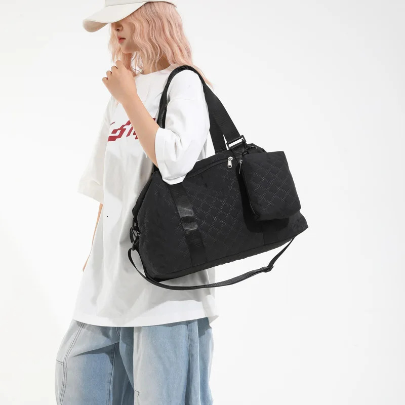 Short-Distance Travel Bag Large-Capacity Bag Womens Portable Travel Bag Lightweight Suitcase Additional Bag Fitness Bag Luggage Bag 251110