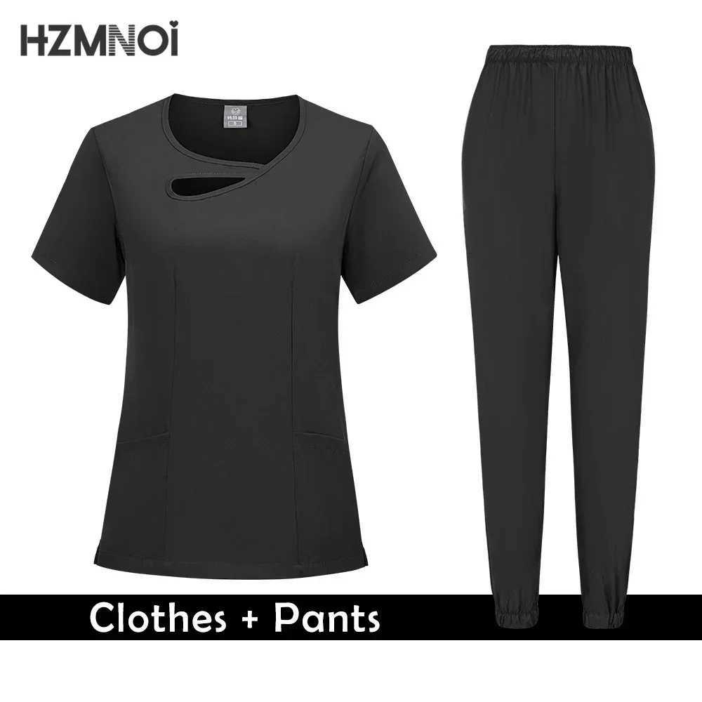 Scrubs Uniforms Sets Nurse Spandex Rayon Spa Uniform Women Nurse Medical Scrubs Doctor Blouse Sets of Scrub Suit Nurse Set X250410